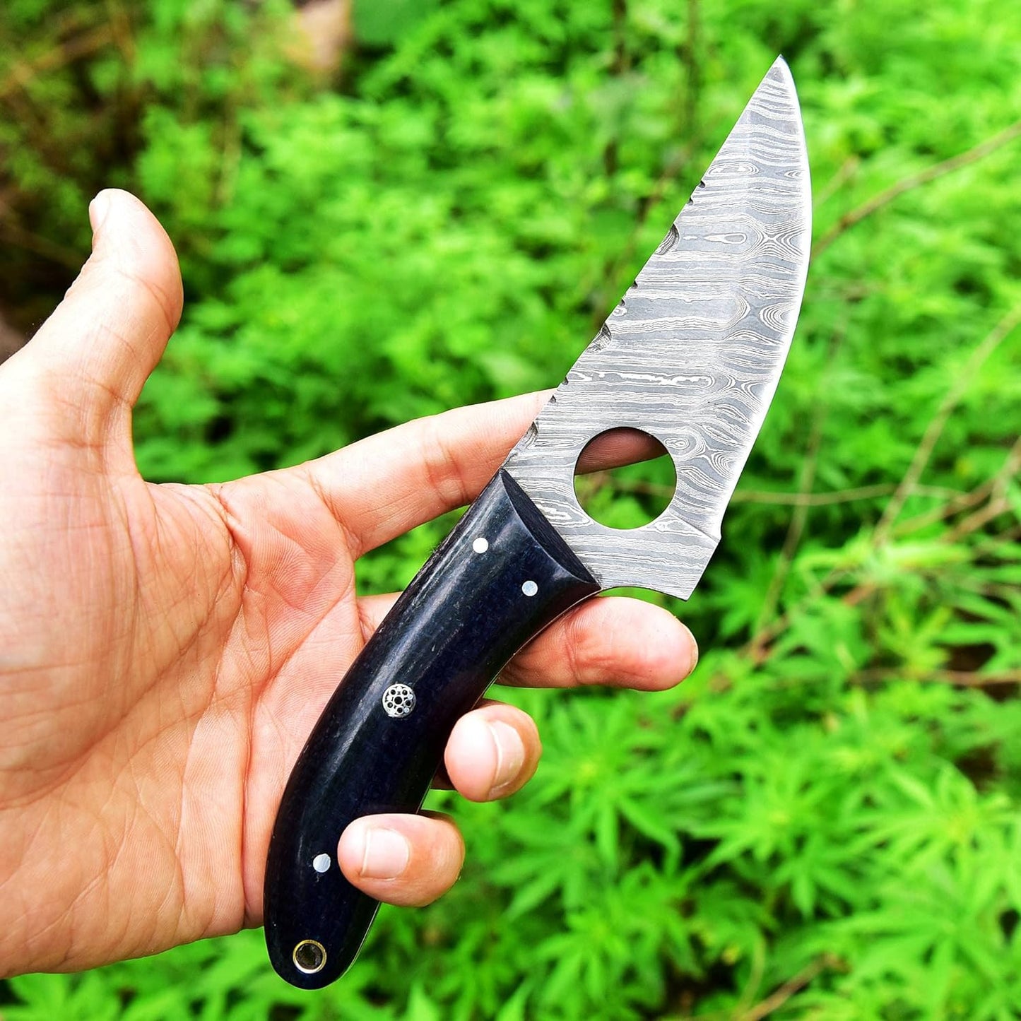 8.5 Inches Fixed Blade Bushcraft Knife with Micarta Handle